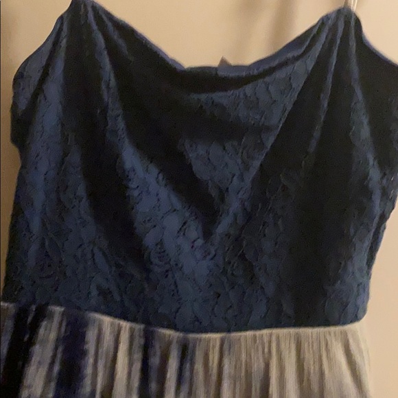 small blue adjustable straps dress - Picture 3 of 3